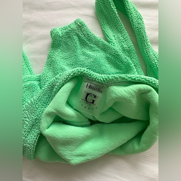 Hunza G Square Neck One-Piece - Lime 💚 - Picture 6 of 7